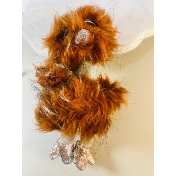 Ty Beanie Boo Orson Ostrich 6" Plush Toy Glitter Beak Feet Brown Collectible Toy - Picture 2 of 6